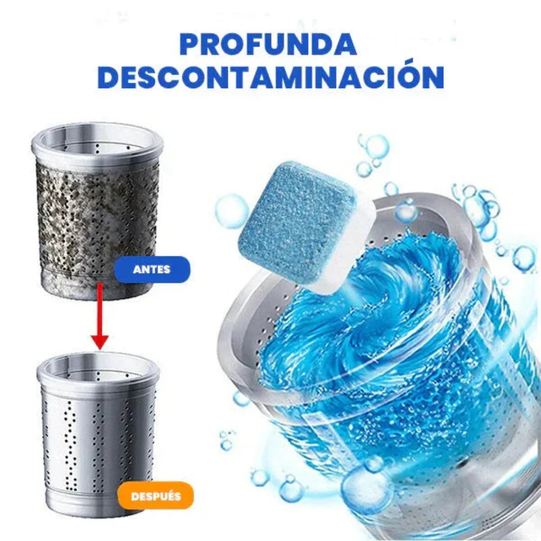 CLEANING TABLETS 💦 12 Pastillas para una Limpieza profunda de su lavadora💦