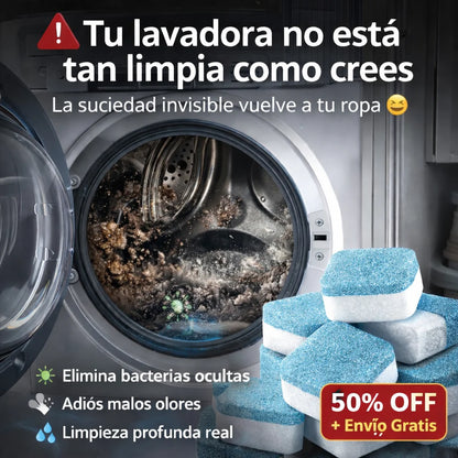 CLEANING TABLETS 💦 12 Pastillas para una Limpieza profunda de su lavadora💦