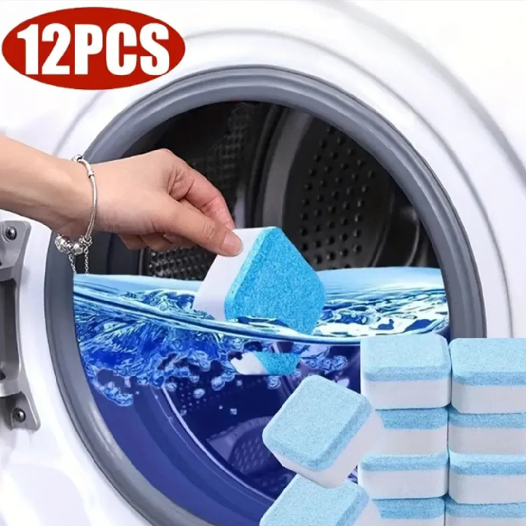 CLEANING TABLETS 💦 12 Pastillas para una Limpieza profunda de su lavadora💦