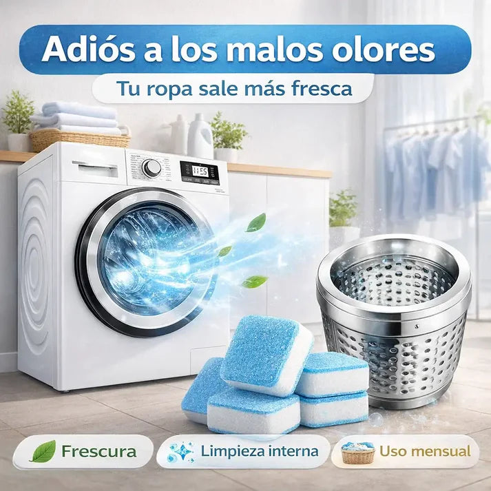 CLEANING TABLETS 💦 12 Pastillas para una Limpieza profunda de su lavadora💦