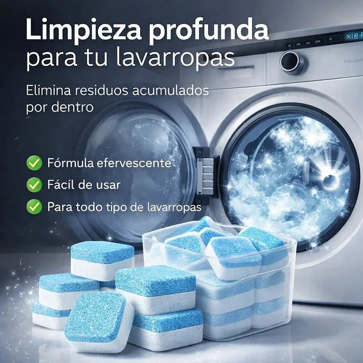 CLEANING TABLETS 💦 12 Pastillas para una Limpieza profunda de su lavadora💦